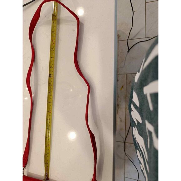 Red Messenger Crossbody Vegan Leather Grace Adele - Picture 11 of 11